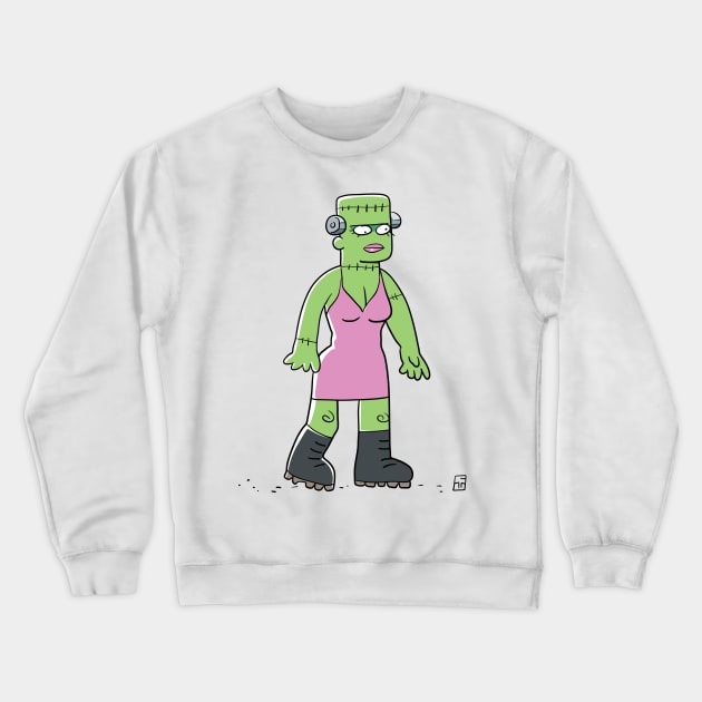 Frankenlady Crewneck Sweatshirt by MrChuckles